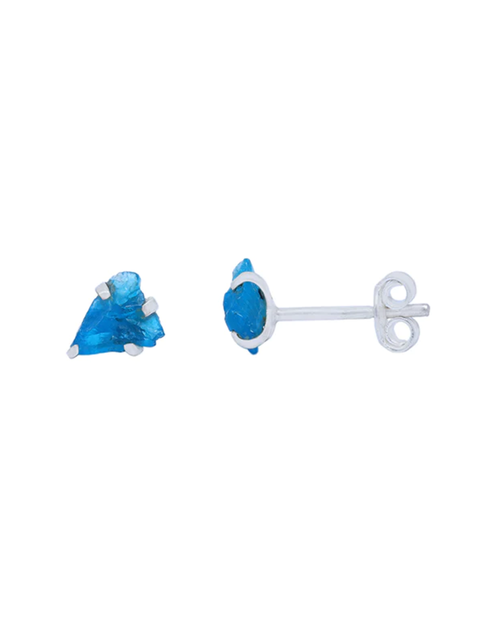Apatite Stud Earrings Rough