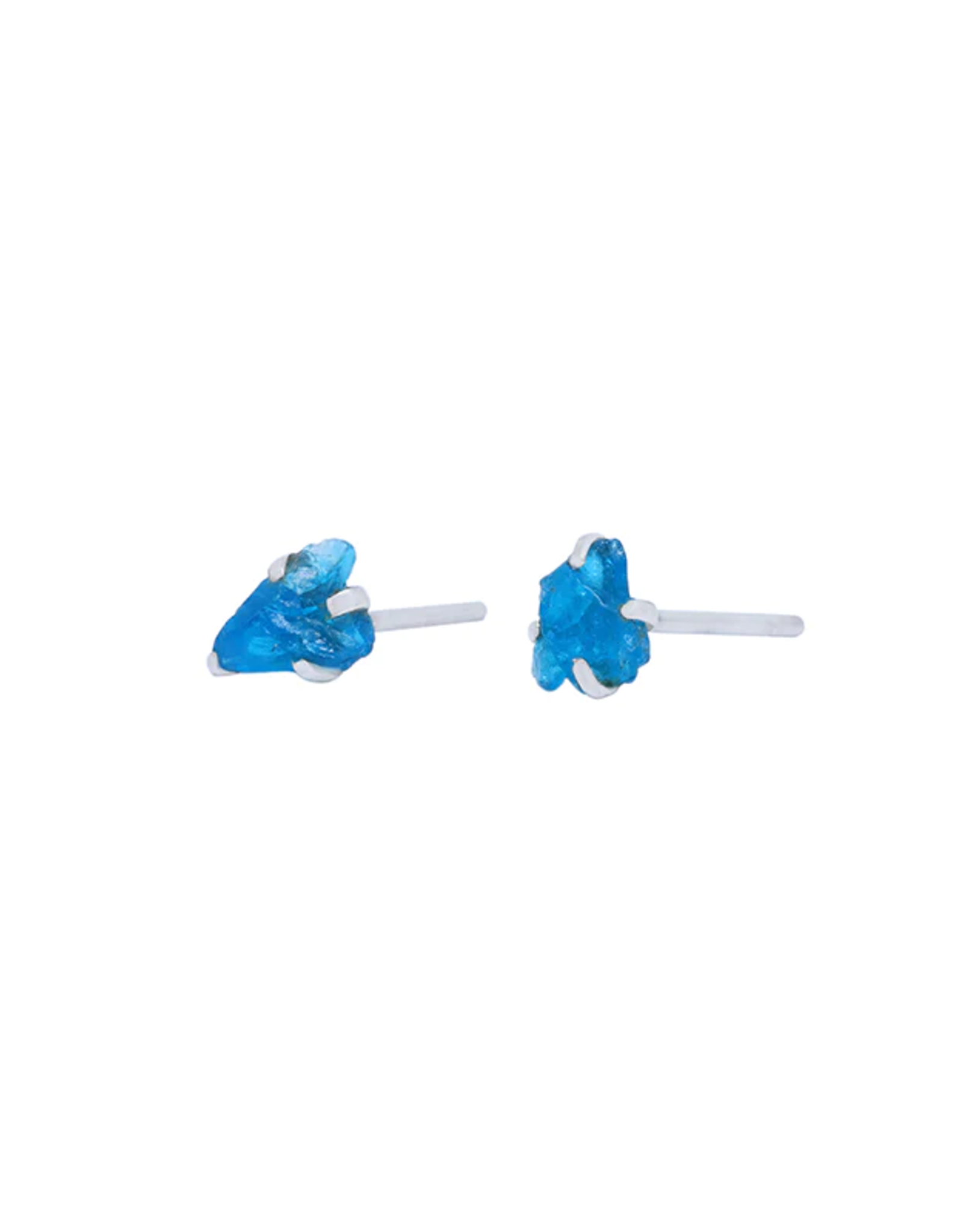 Apatite Stud Earrings Rough