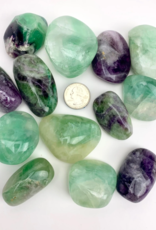 Fluorite | "A" Grade | Tumbled | Natural Palmstone | 40-60mm