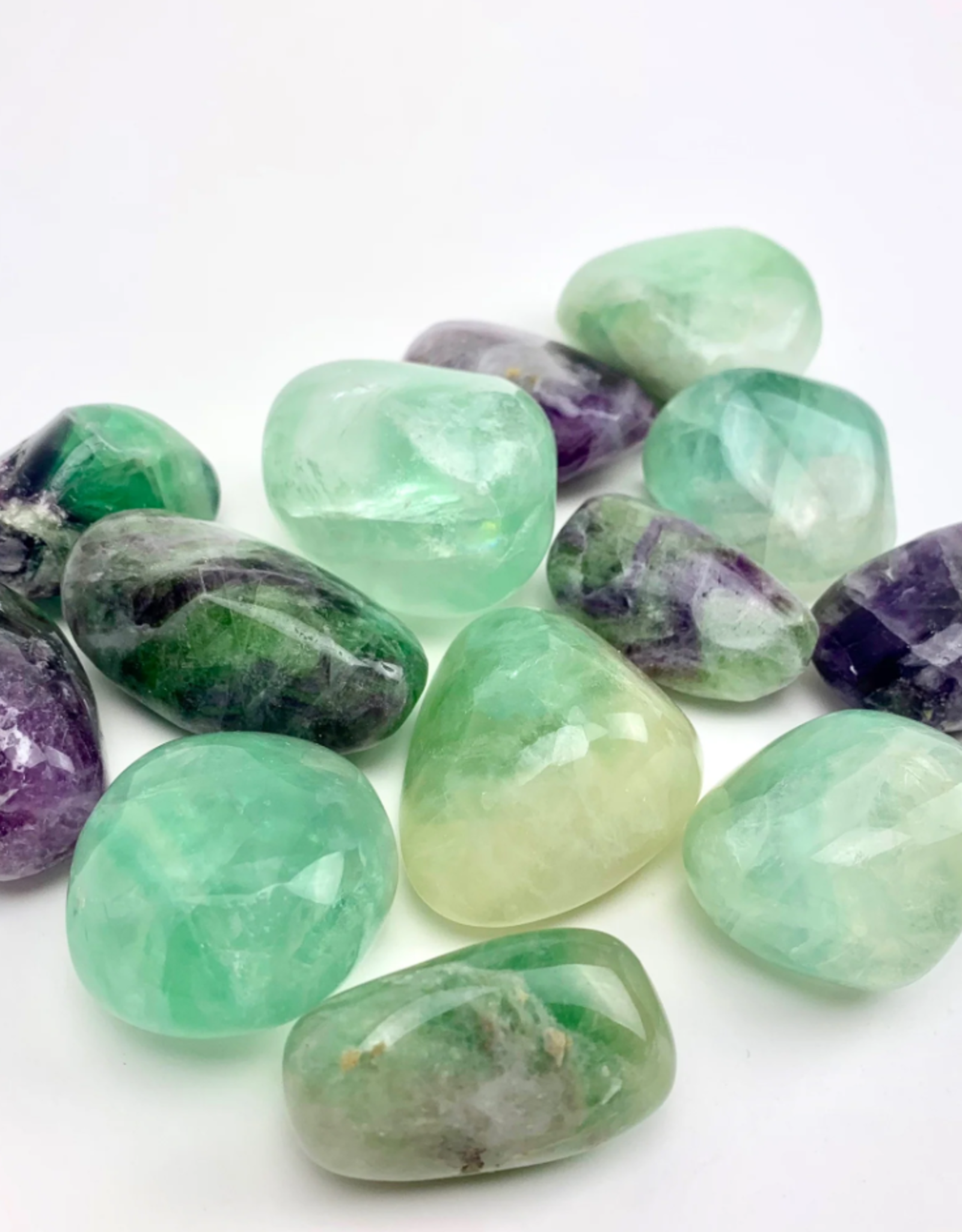 Fluorite | "A" Grade | Tumbled | Natural Palmstone | 40-60mm