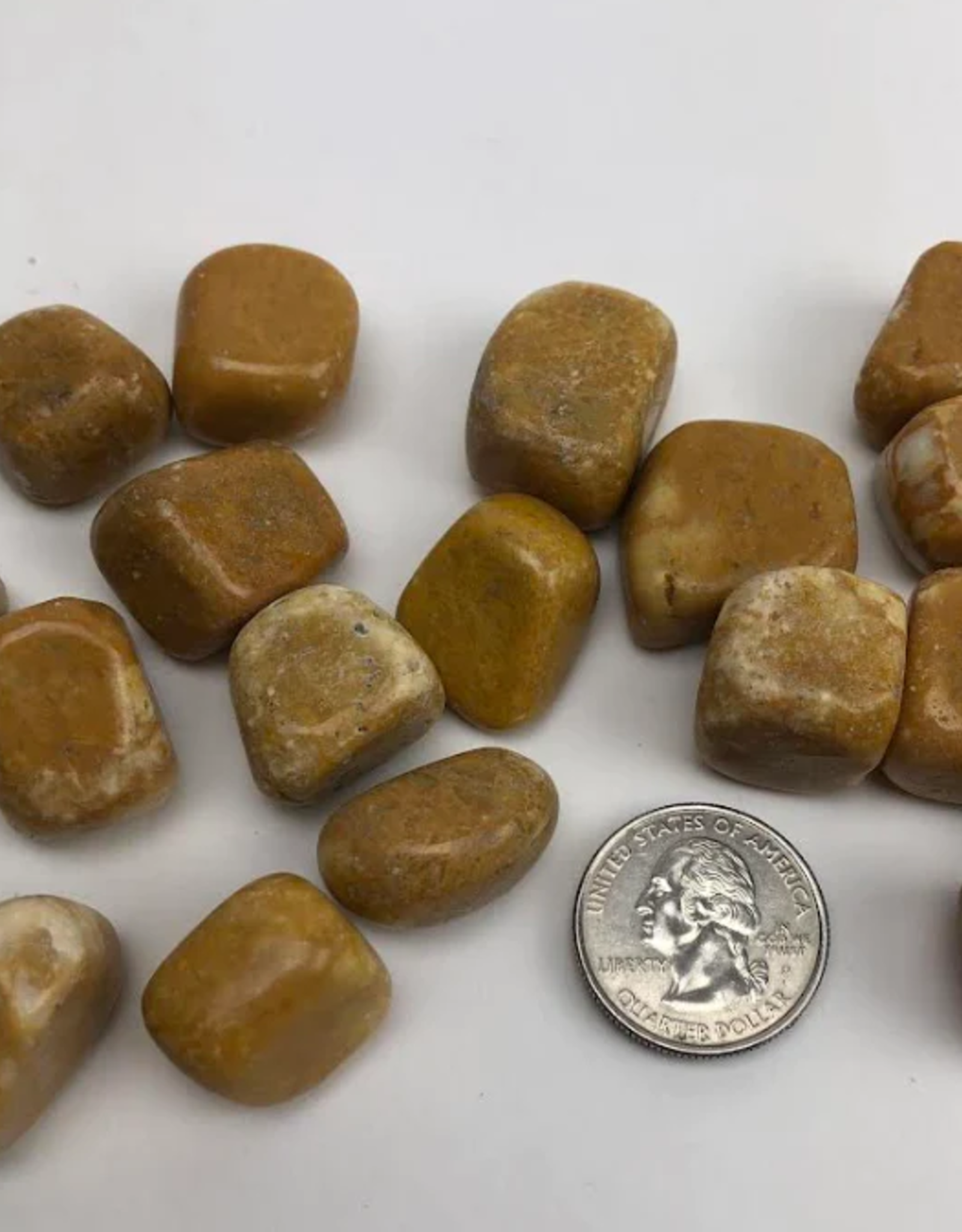 Yellow Jade Tumbled 15-25mm