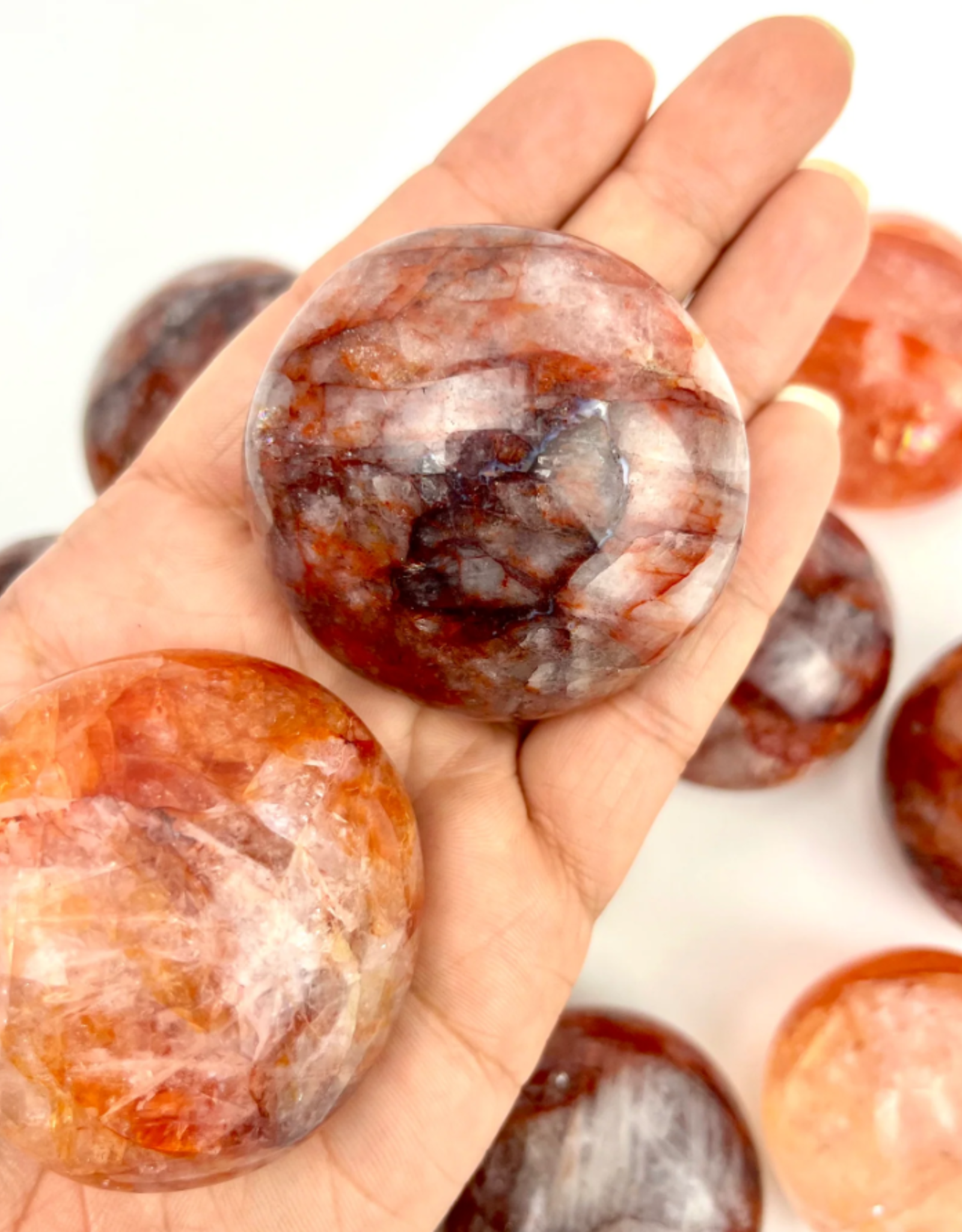 Hematoid Quartz Palmstone