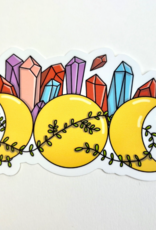 Triple Moon Crystals Sticker
