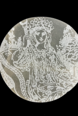 Pelham Grayson Major Arcana Etched | Selenite Crystal Charging Plate | 9-10 cm | The Empress