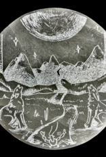 The Moon | Major Arcana Etched | Selenite Crystal Charging Plate | 10 cm