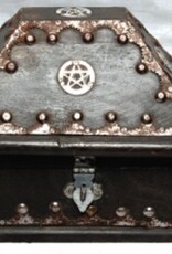 Chest - Wood Pentacle Inlaid Black