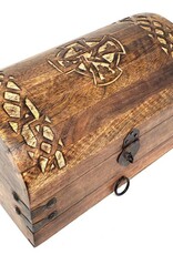 Chest - Celtic Cross Treasure 10" x 6" x 6"