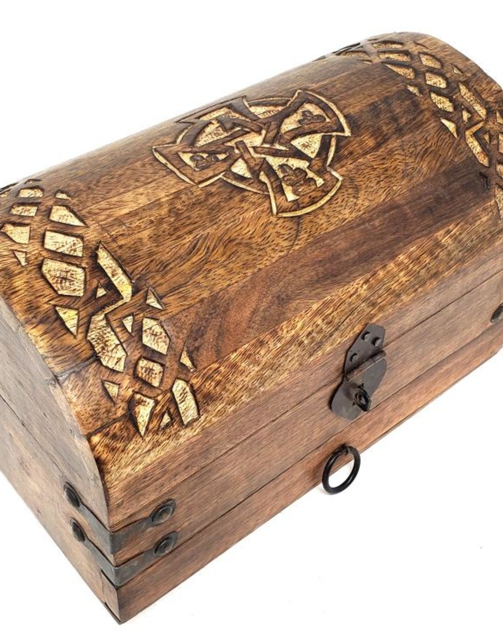 Chest - Celtic Cross Treasure 10" x 6" x 6"