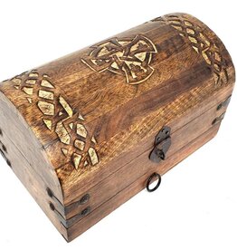 Chest - Celtic Cross Treasure 10" x 6" x 6"