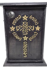 Chest - Wood Pentagram & Celtic Cross 11 x 8 x 4.5