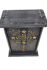 Chest - Wood Pentagram & Celtic Cross 11 x 8 x 4.5