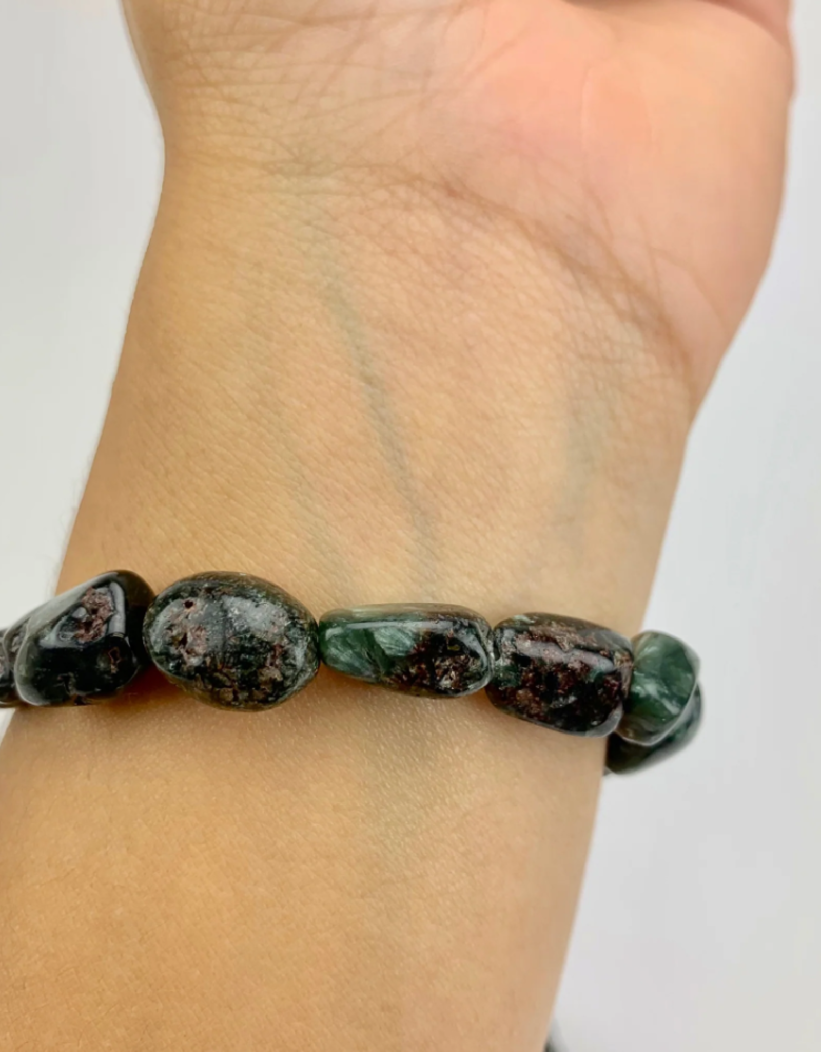 Seraphinite Tumbled Bracelet