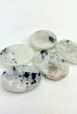 Nima Healing Crystal "Worry Stone" Palmstones | "A" Grade | India | Rainbow Moonstone