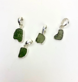 Pelham Grayson Moldavite Rough Pendant | 10-15MM | Czech Republic