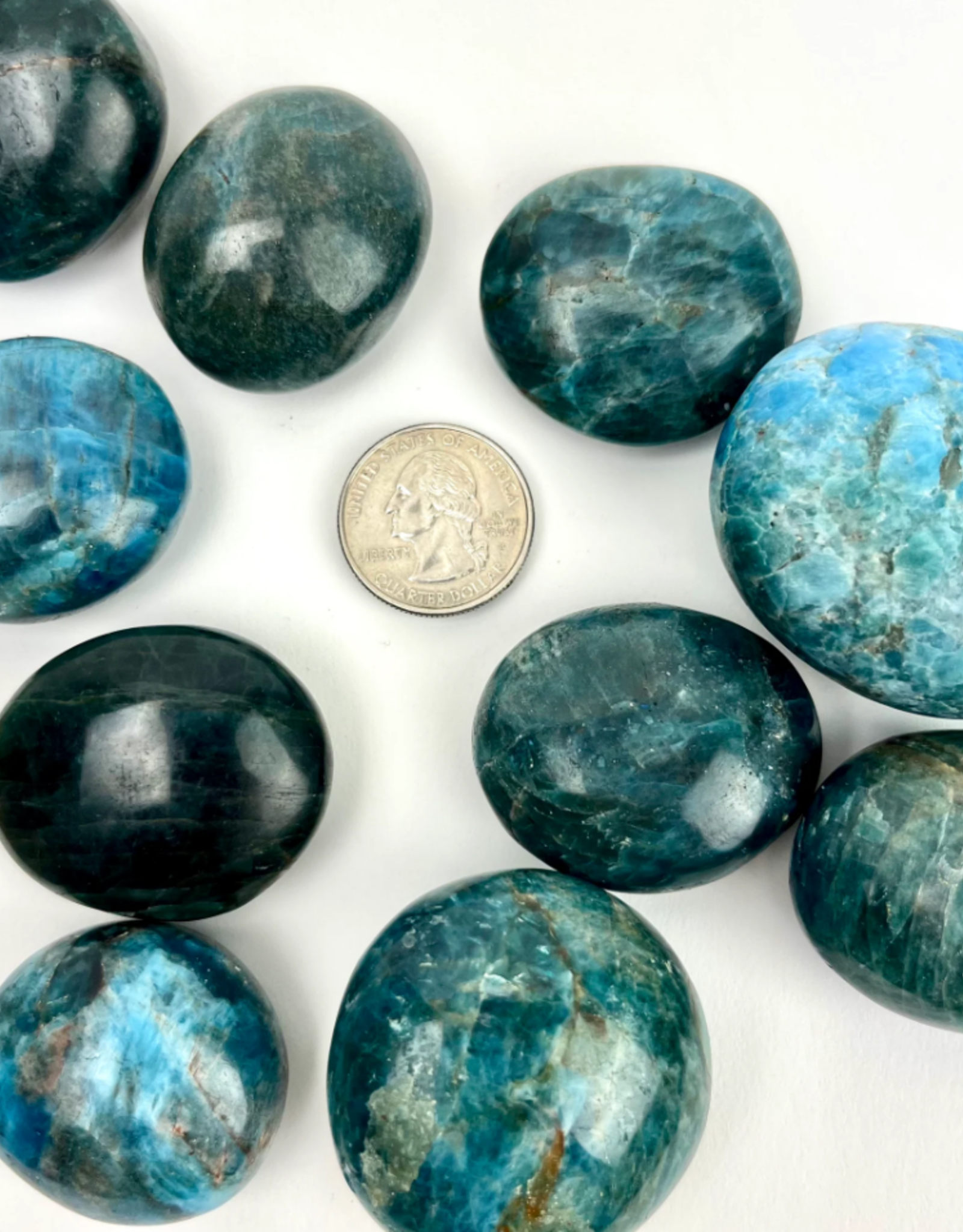 Blue Apatite | Palmstone | 30-40mm