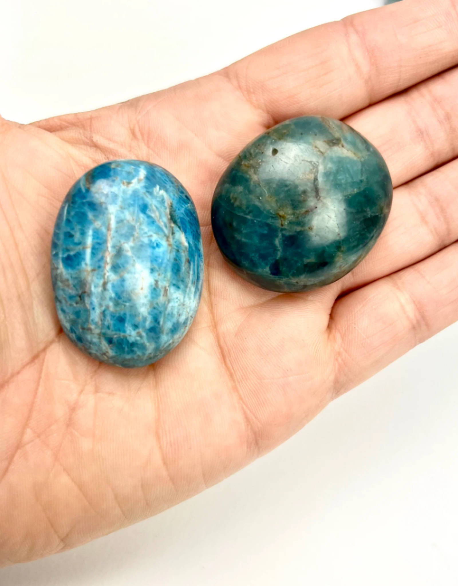 Blue Apatite | Palmstone | 30-40mm