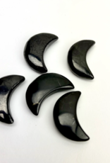 Shungite Crescent Moon | 29mm
