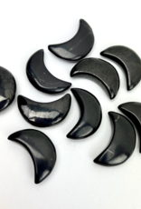 Shungite Crescent Moon | 29mm