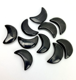 Shungite Crescent Moon | 29MM | Russia