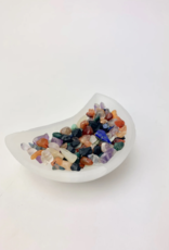 Selenite Moon Bowl | 10 cm | Morocco