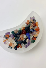 Selenite Moon Bowl | 10 cm | Morocco
