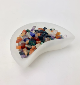 Selenite Moon Bowl | 10 cm | Morocco