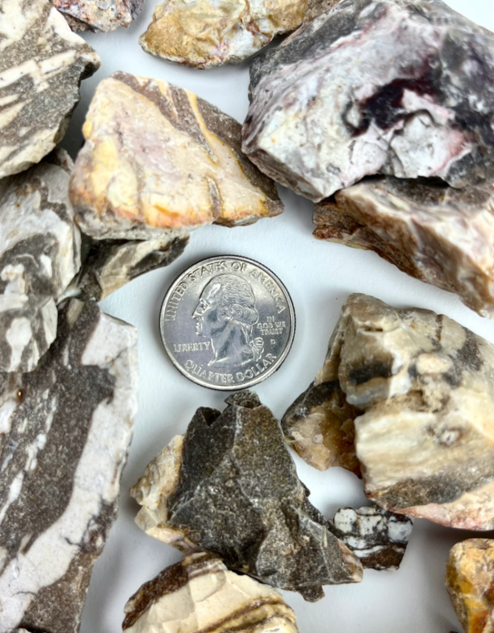 Zebra Jasper| Rough |  1-1.5 " | Brazil