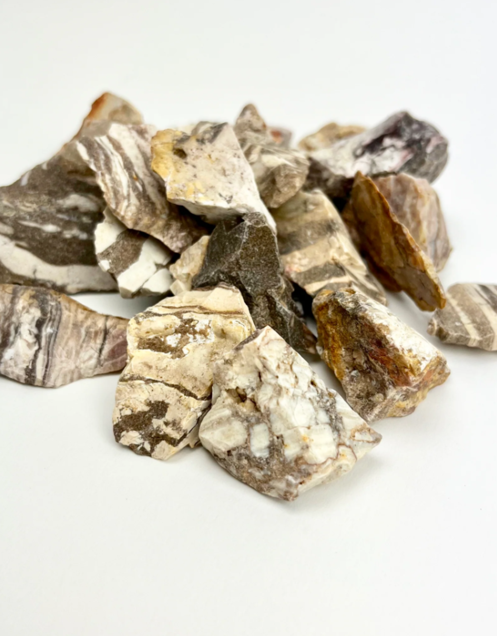 Zebra Jasper| Rough |  1-1.5 " | Brazil