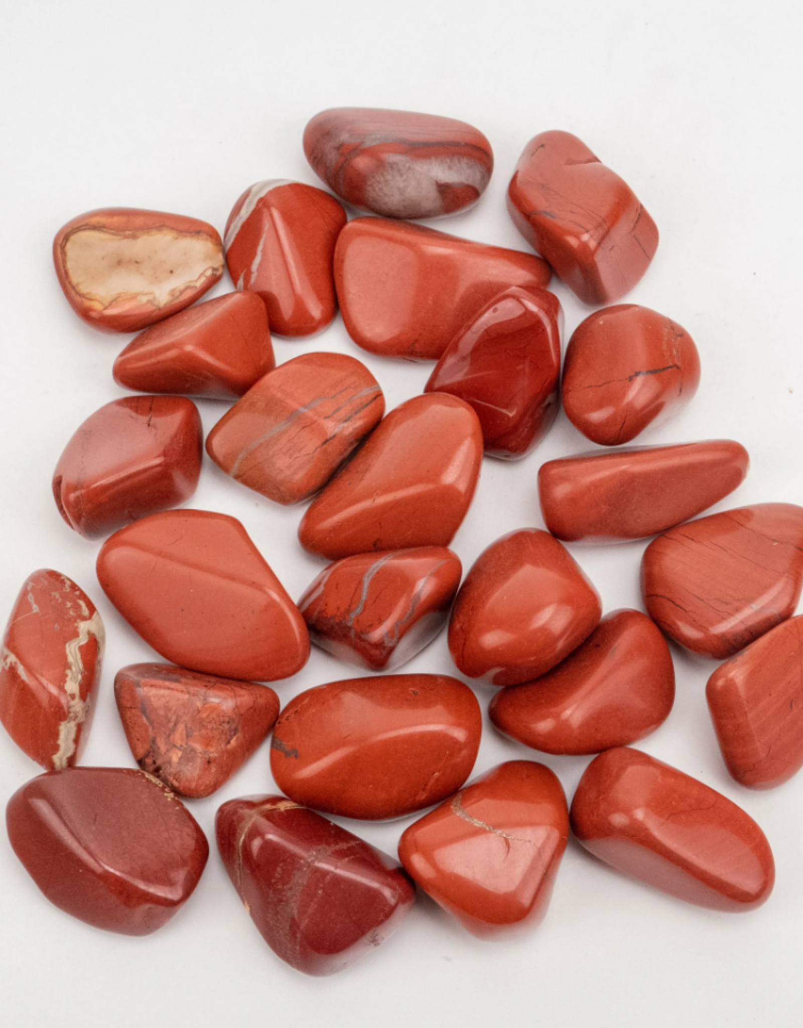 Red & White Jasper | Tumbled | 30-40mm | South Africa