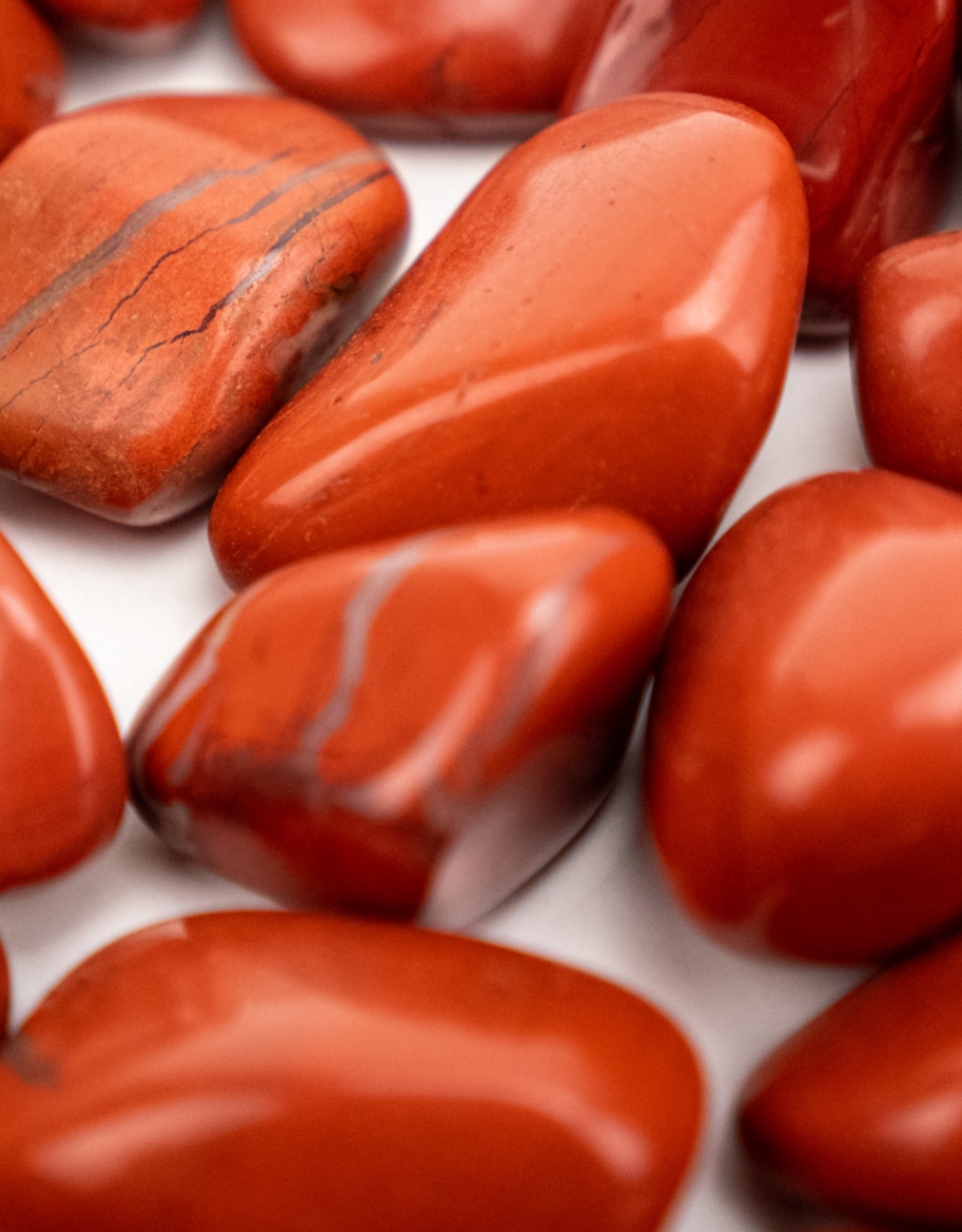 Red & White Jasper | Tumbled | 30-40mm | South Africa
