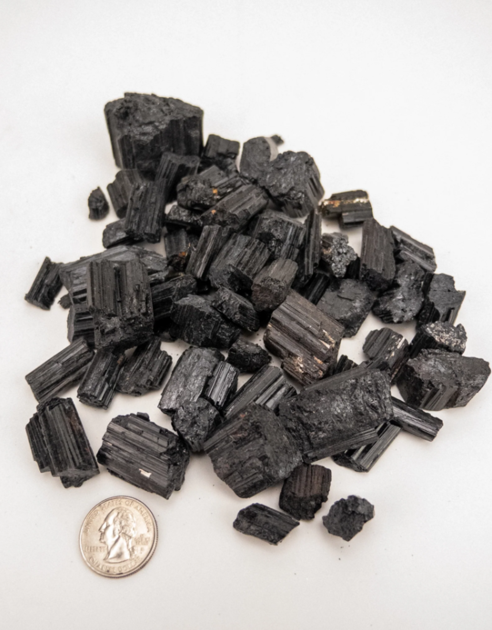 Black Tourmaline Rough | 10-25 MM | Brazil