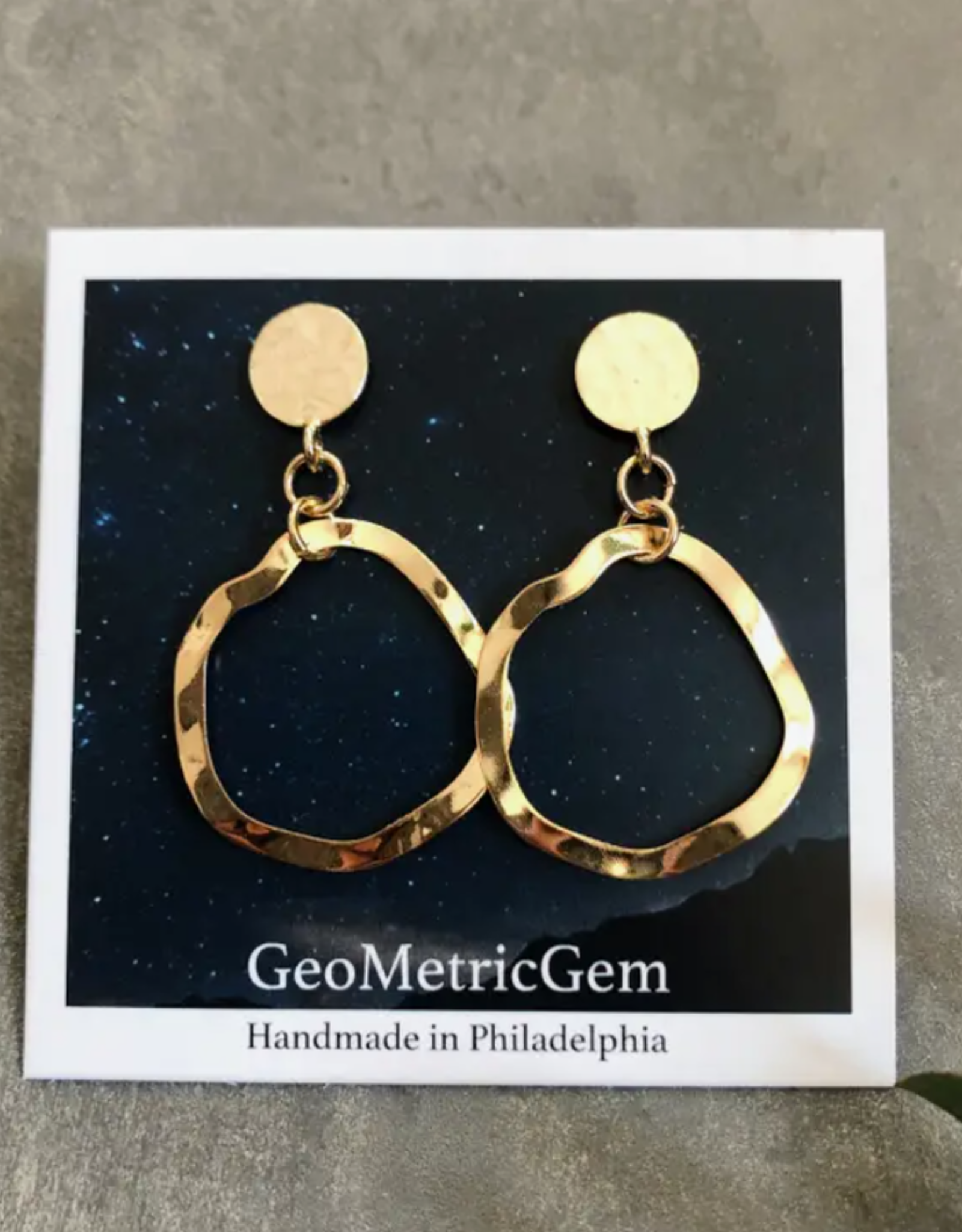GeoMetricGem *Wave Earrings