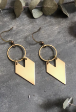 *Jane Earrings - Brass