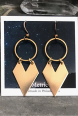 *Jane Earrings - Brass