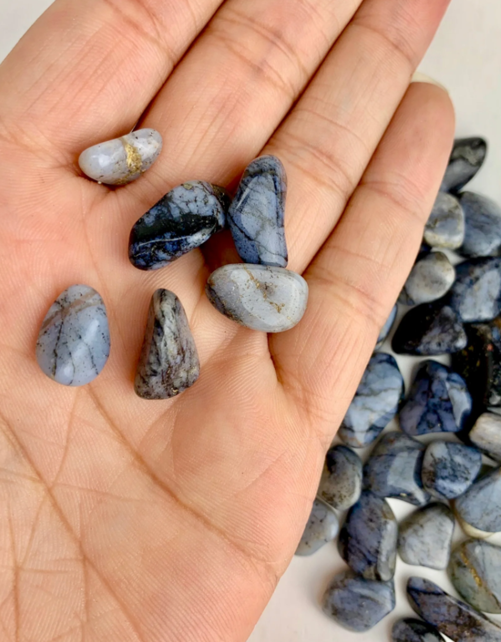 *Blue Chert | Tumbled | 10-15mm | South Africa