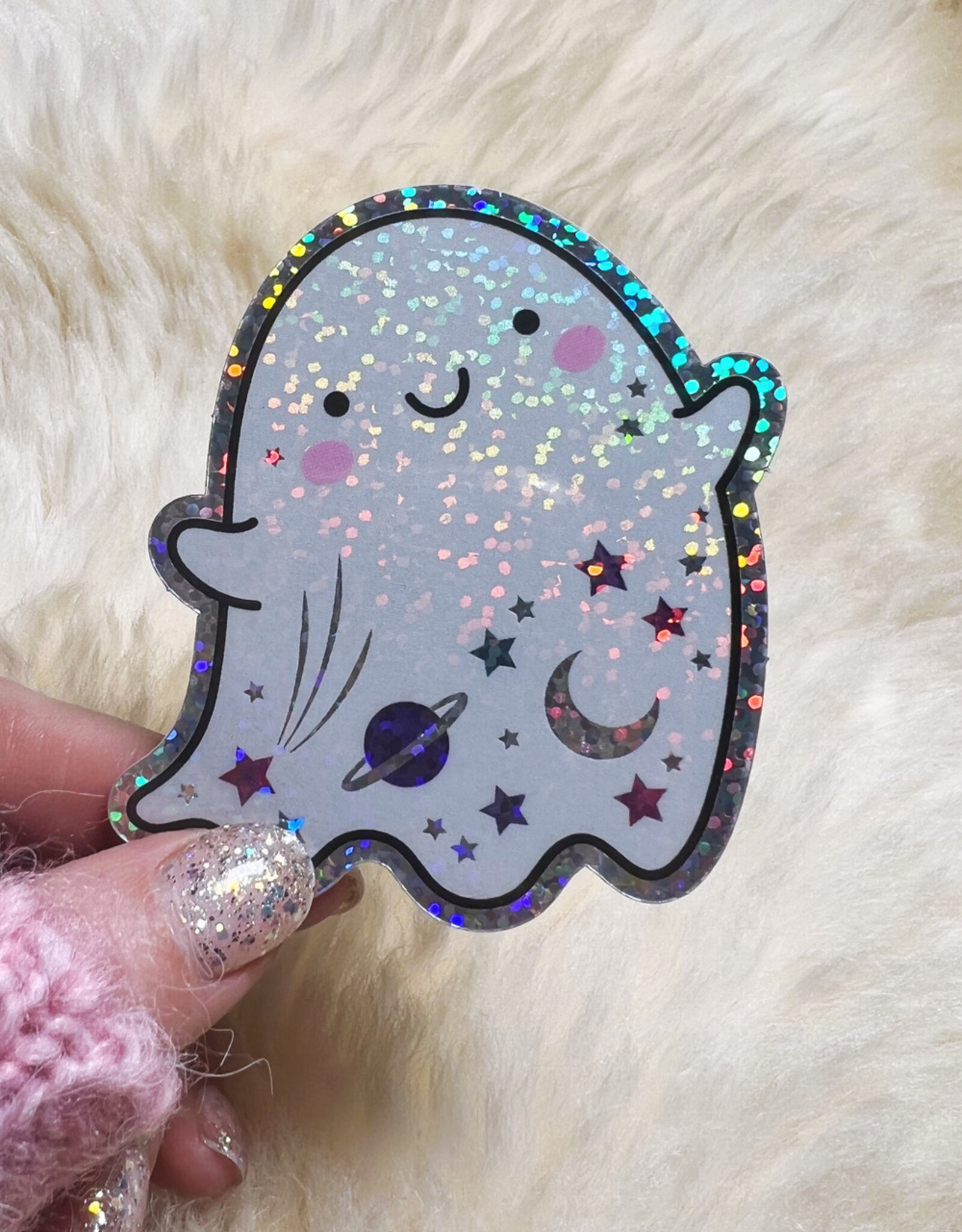 Celestial Ghost Holographic Sticker