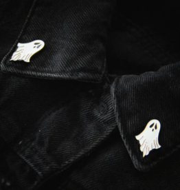 Sheet Ghost Collar Pin Set For Halloween