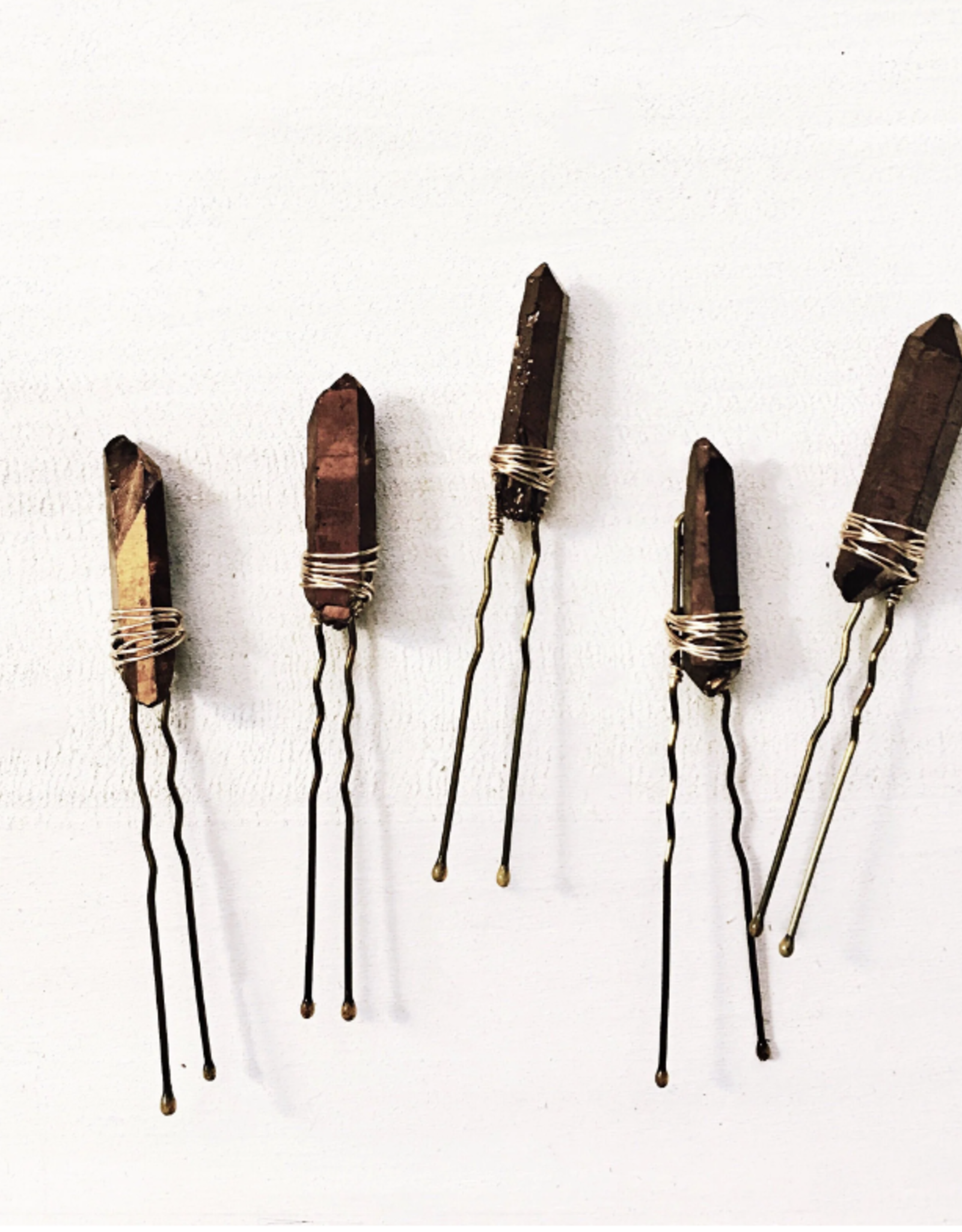 *Bronze Quartz Hair Pin