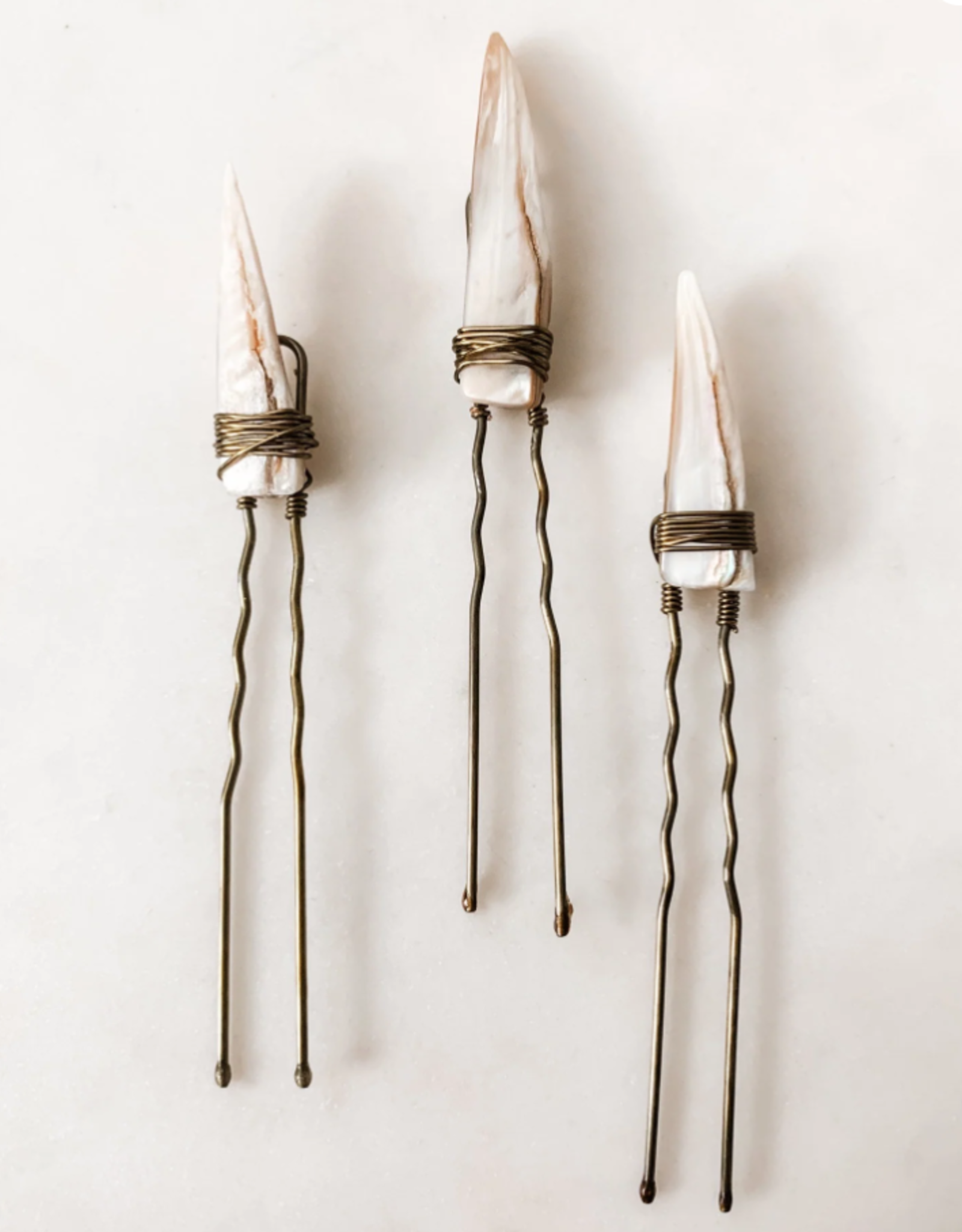 *Pearl Shell Hair Pin