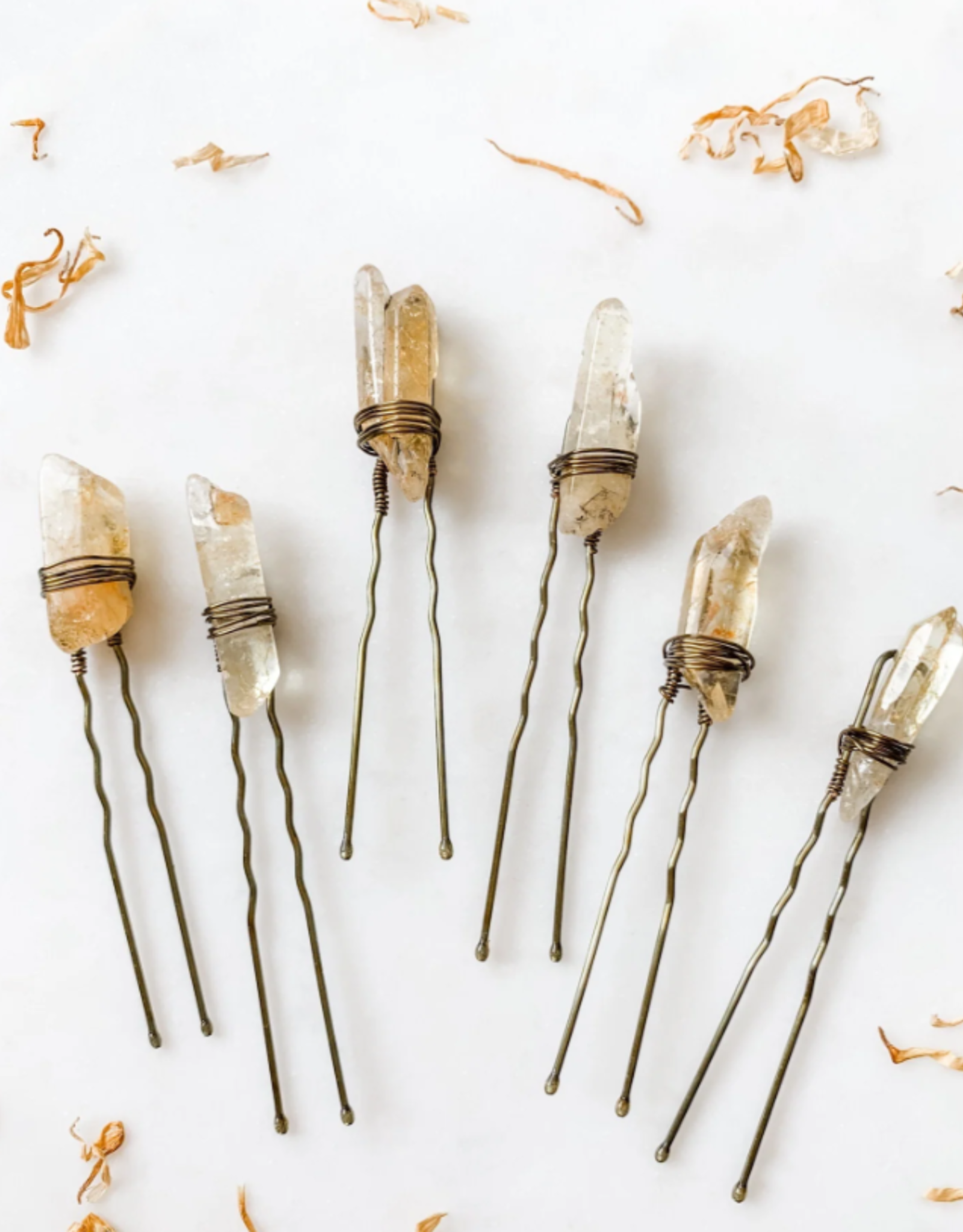 *Yellow Quartz Hair Pin