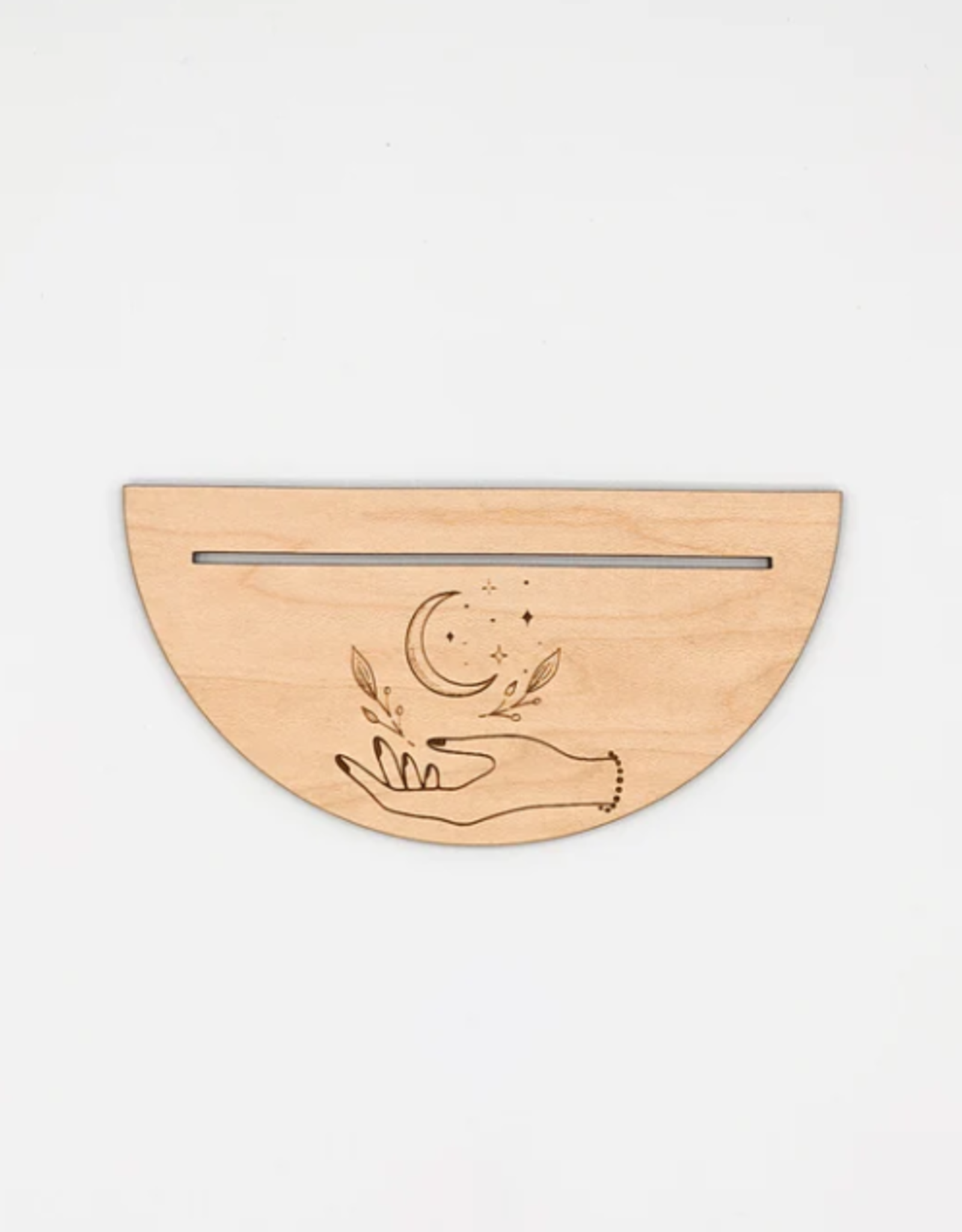 *Half Circle Tarot Card Holder- Hand and Moon