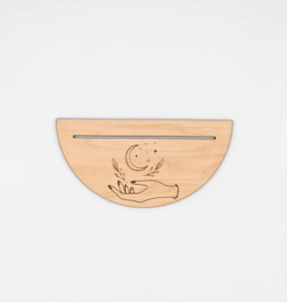 *Half Circle Tarot Card Holder- Hand and Moon
