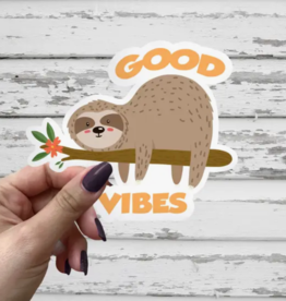 Sloth Good Vibes Sticker Metaphysical Intention Vinyl