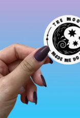 The Moon Made Me Do It - Boho Vinyl Witchy Sticker