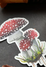 Amanita Mushroom Sticker | dark decor | witchy decor | witch