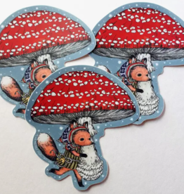 Marika Paz Illustration Big Mushroom Sticker