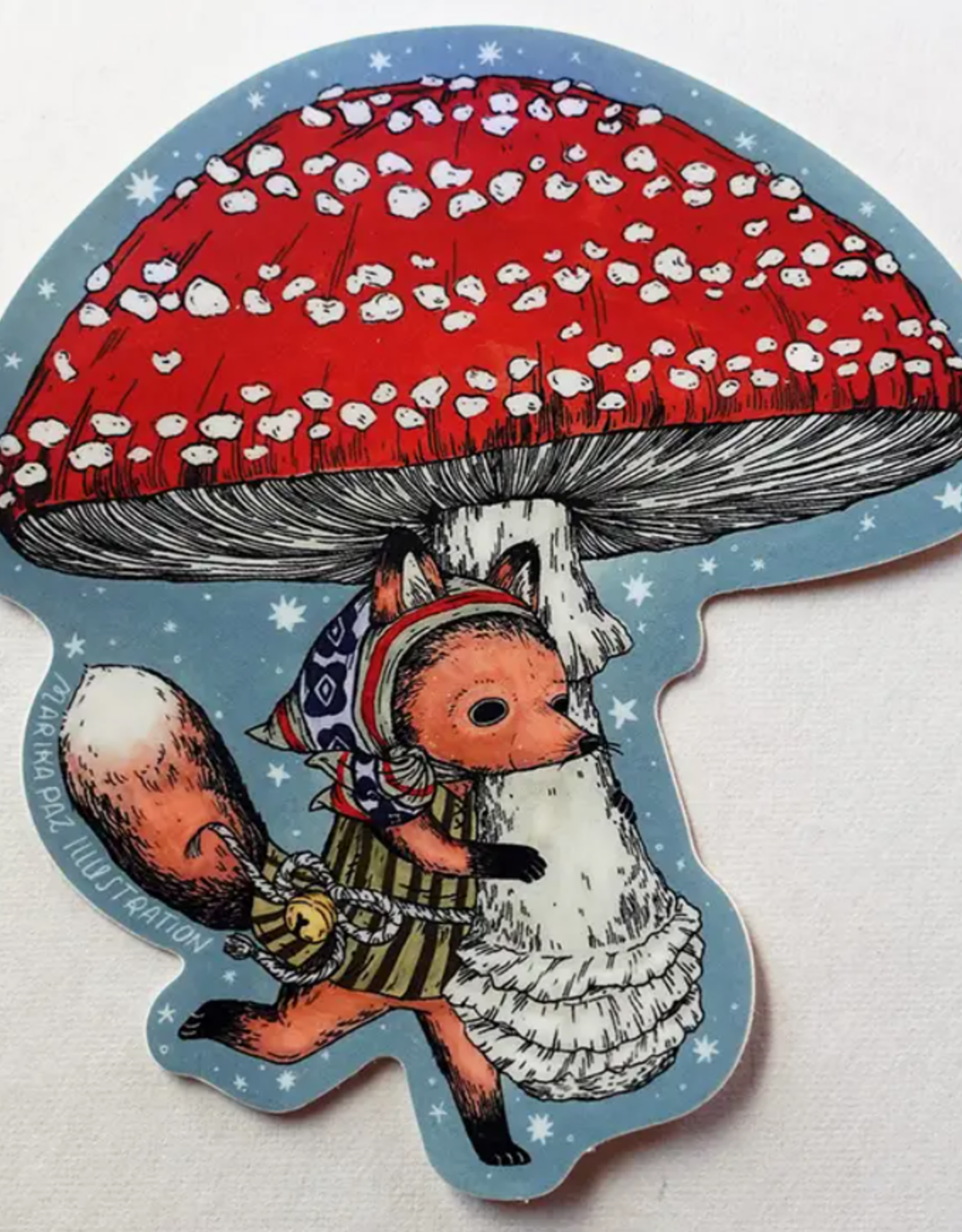 Marika Paz Illustration Big Mushroom Sticker