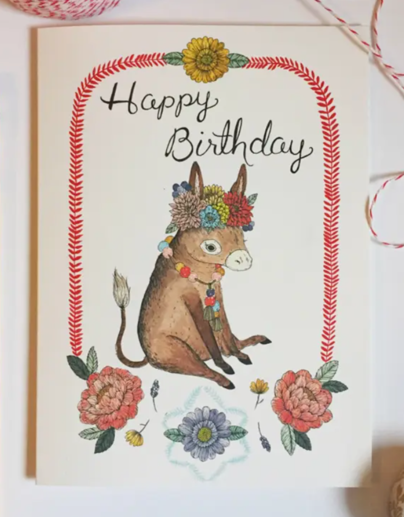 Marika Paz Illustration *Birthday Burro Greeting Card