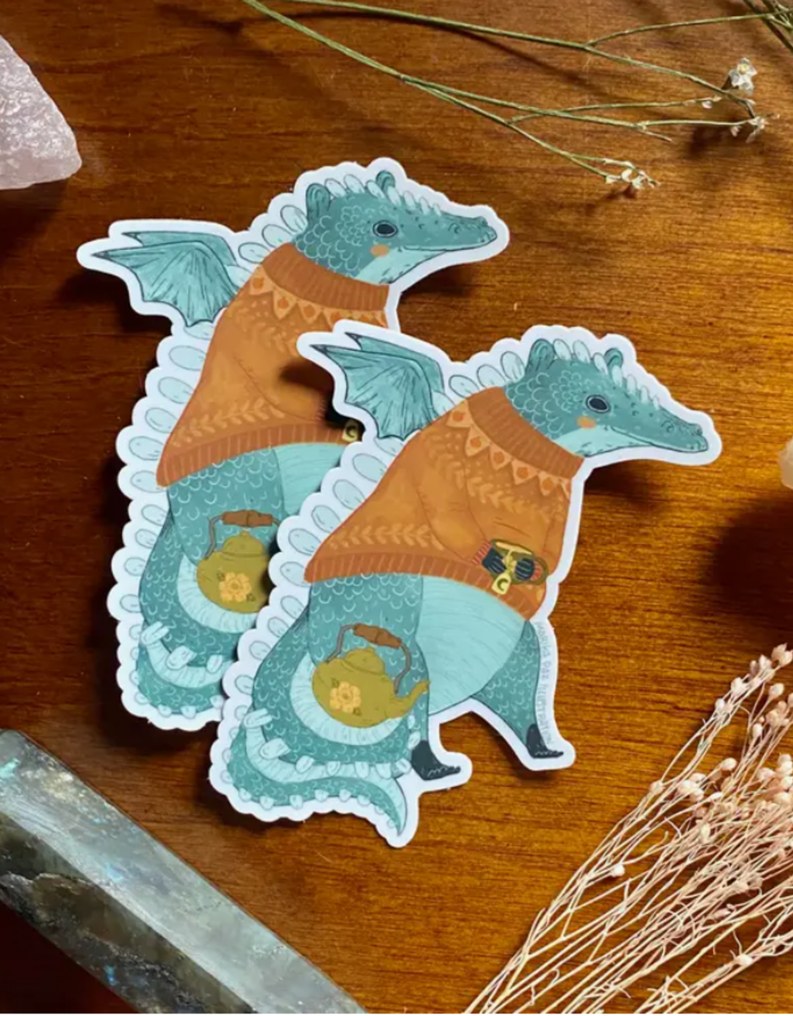 *Cozy Dragon Sticker