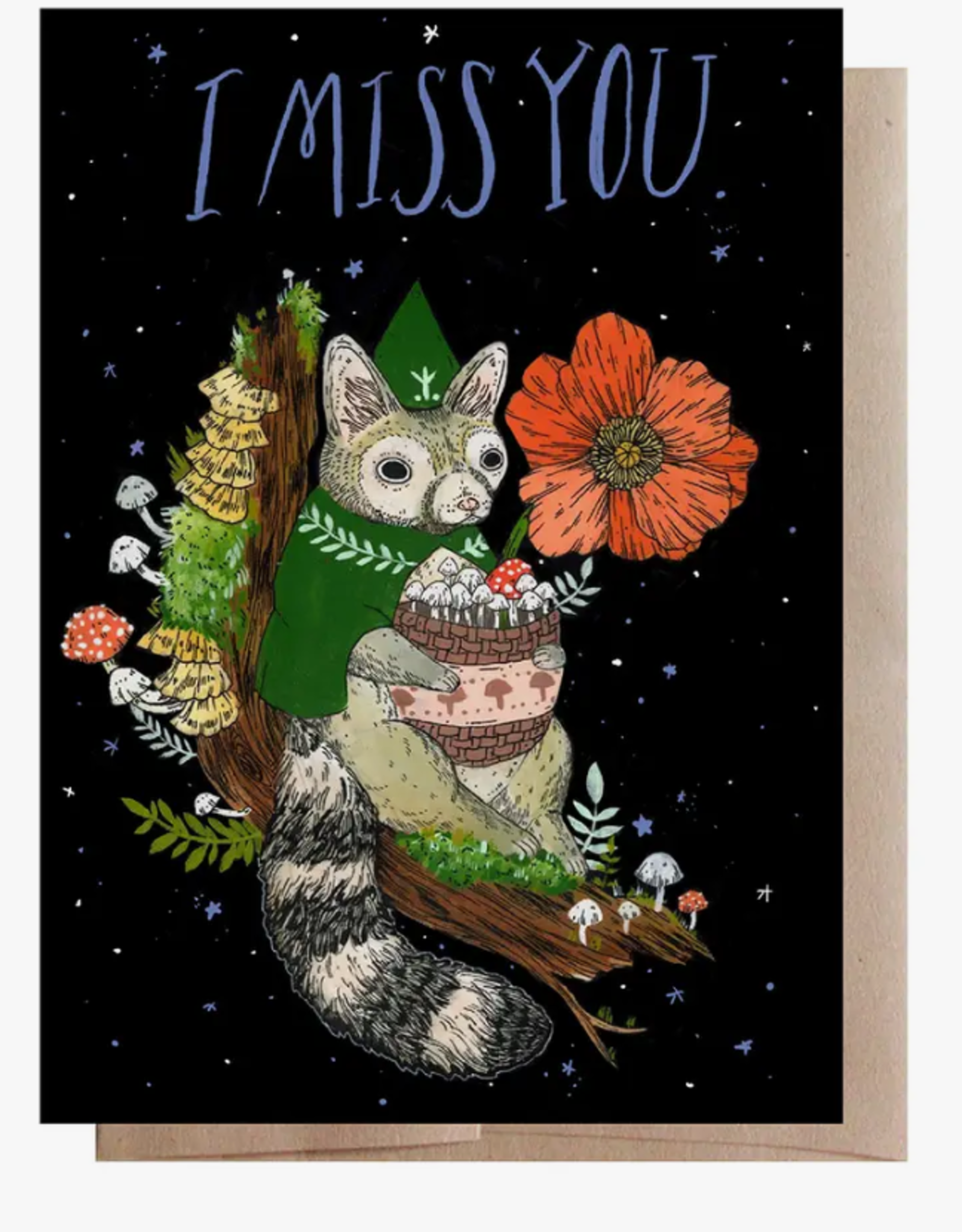 Marika Paz Illustration *I Miss You Card